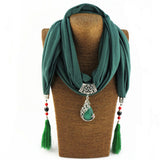 2017 Bijoux Fashion Ethnic Necklace For Women Multicolor ceramic Beads peacock Statement scarf Necklaces Bohemian Jewelry