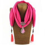 2017 Bijoux Fashion Ethnic Necklace For Women Multicolor ceramic Beads peacock Statement scarf Necklaces Bohemian Jewelry
