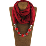 Long Necklaces For Women Scarf Pendant
