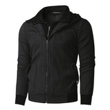New Men's Hoodies Sweatshirt Thick Fleece Warm Winter Hooded Sweats Joggers Sporting Sweatshirts Zip Up Hombre Fake Two Jackets