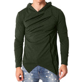 Plus Size 3XL Mens Hoodies Pullovers Zipper Irregular Hooded Hiphop Streetwear Sweatshirts Fashion Tracksuits Man Hoodie Autumn