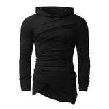 Plus Size 3XL Mens Hoodies Pullovers Zipper Irregular Hooded Hiphop Streetwear Sweatshirts Fashion Tracksuits Man Hoodie Autumn