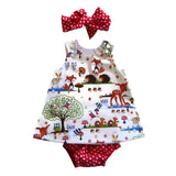 Bear Leader Baby Dresses 2019 Summer Sleeveless Dress Cute Girls Sets Short Pants Dress Printing Patten For Baby Vest