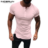 2019 Basic Men T Shirt Short Sleeve Muscle Tee Joggers Bodybuilding Plain Tee Man Clothes Slim Fit White Shirts Plus Size 3XL
