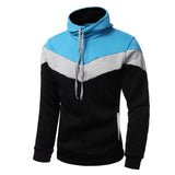 Sudaderas Hombre 2019 Autumn Winter Men Sweatshirt Slim Fit Hooded Hoodies Sport Suit Patchwork Fleece Tracksuit Chandal Hombre