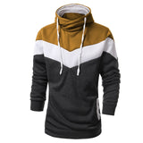 Sudaderas Hombre 2019 Autumn Winter Men Sweatshirt Slim Fit Hooded Hoodies Sport Suit Patchwork Fleece Tracksuit Chandal Hombre