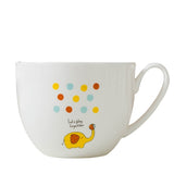 Simple Character Bone China Flamingo Cartoon Mugs
