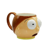 Creative 3D Cartoon Character Crazy Scientist Rick And Morty Coffee Mug